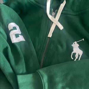 Ralph Lauren Forest Green Zip-Up Hoodie